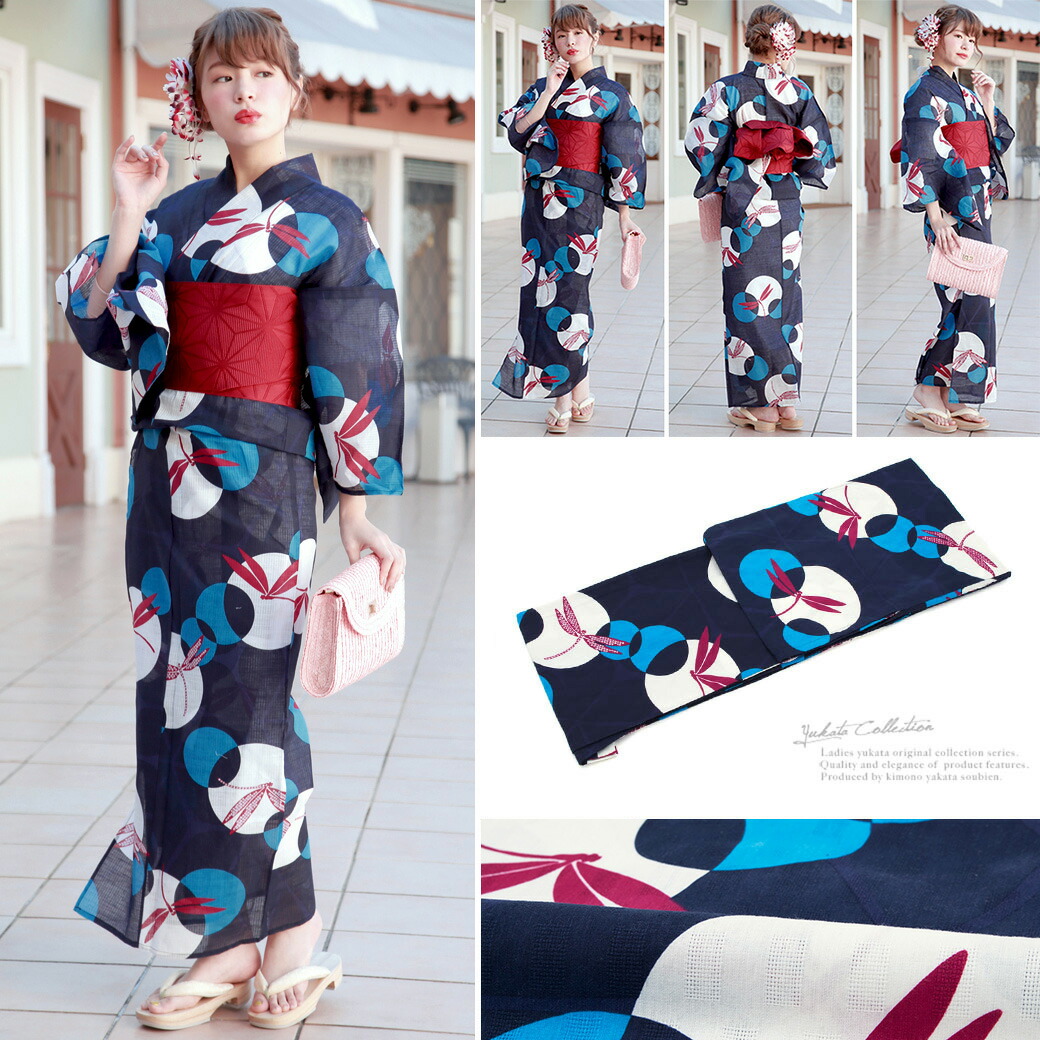 Yukata Set Obi Geta Yukata Bonheur Saisons Navy Navy Dragonfly Dragonfly Cotton Leno Fireworks Tournament Summer Yukata Set Yukata Women Ladies Yukata Set Obi Geta Yukata Bonheur Saisons Navy Navy Dragonfly Dragonfly Cotton Leno Fireworks Tournament Summer Yukata Set Yukata Women Ladies