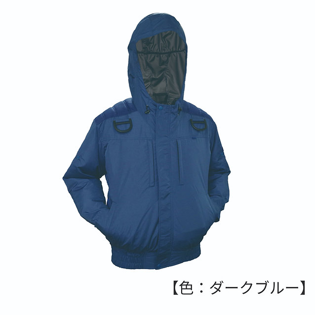 4ファン サイズL 鉄筋屋さんの空調服 エイコー eiko【服のみ】剛肩パッド フード付き タチエリ フルハーネス EK2470 作業着 長袖 UVカット 熱中症予防 猛暑対策 空調作業服 4 つ 穴　4穴 4穴加工 4つ穴ファン4個ファン｜Soaring Partners