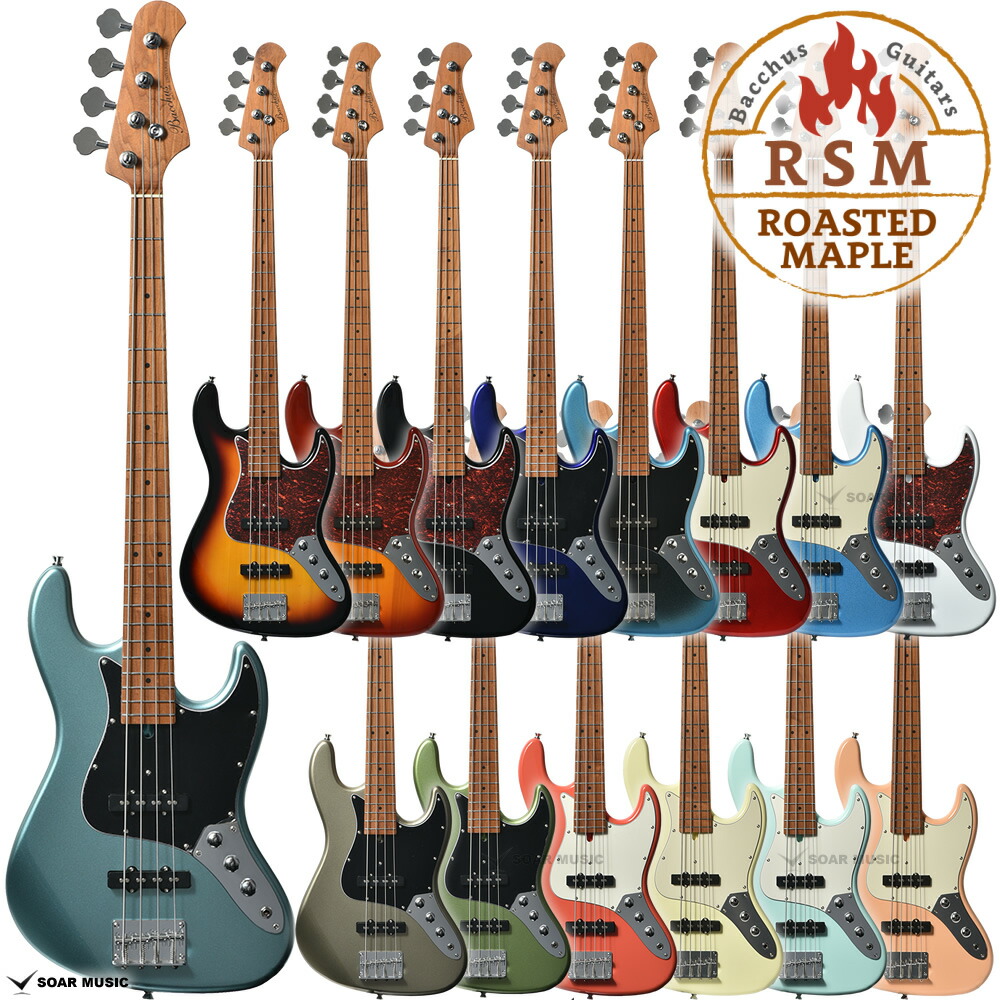楽天市場】Bacchus Universe ベースギター フレットレスベース BJB-1R