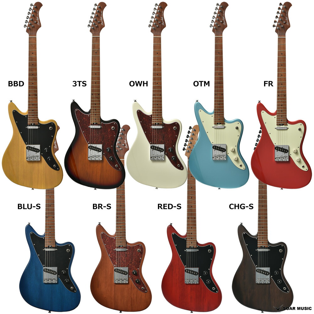 楽天市場】Bacchus SWD-ASH RSM エレキギター ジャガータイプ