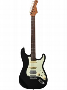 Bacchus バッカス BST-2 KI-RSM/R-CTM BLK (ブラック) Kazuki Isogai 監修モデル ユニバースシリーズ SSH ストラトキャスタータイプ エレキギター｜SOAR MUSIC