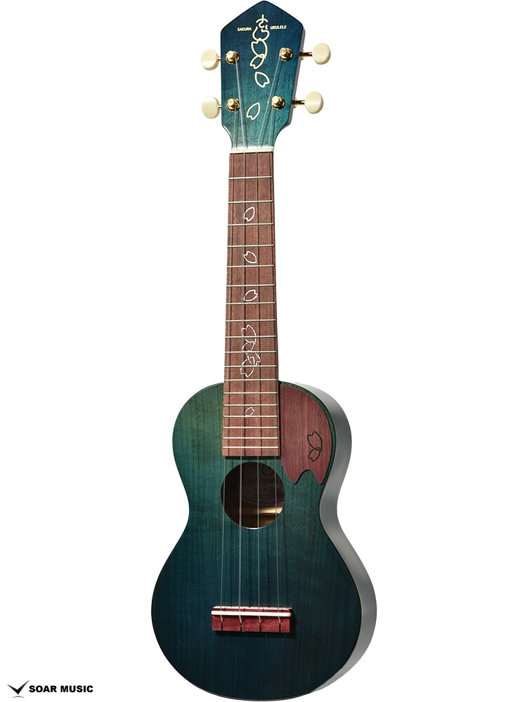 SAKURA UKULELE サクラウクレレ SUS2-SAKURA RAINY GRADATION レイニーグラデーション #217 約0.4kg ウクレレ ソプラノウクレレ｜SOAR MUSIC