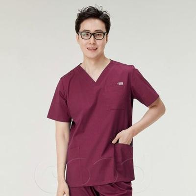 診療用制服 男女兼用 スクラブ 半袖 お医者さん御召しもの 外科手術着 お医者さん 看護師 獣医師 介護士 歯科 口外科学 毛の荒物ホスピタル 診療所 やり方着 吸湿速乾 ポリエステル綿混紡 ポプリン