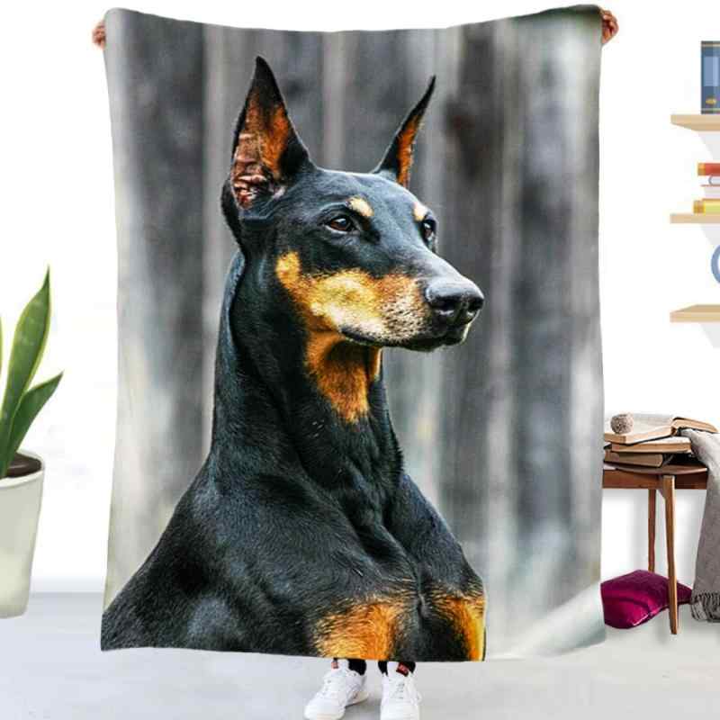 ブランケット 毛布 ペット用 犬用 3D デジタルプリント 両面 フランネル マイクロファイバー 冷房対策 機内 昼寝用 ひざ掛け 春夏 アメリカン スタイル