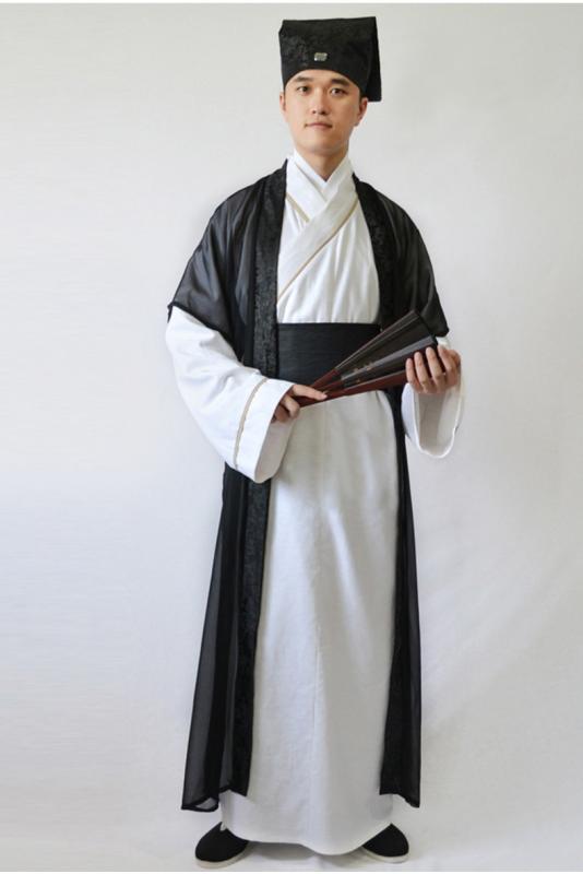 漢服 メンズ 中国風 古代 民族 古典的 書生 秀才 学者 文人 知識人 舞台衣装 演劇 発表会 時代劇 イベント 文化祭 コスプレ 仮装 なりきり 撮影 パフォーマンス 剣士風