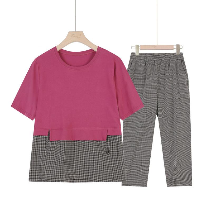 Tシャツ レディース 50代 60代 ミドルエイジ 大きいサイズ ぽっちゃり ゆったり 体型カバー 半袖 ラウンドネック 丸首 コットン 綿 薄手 上品 カジュアル 春夏 トップス
