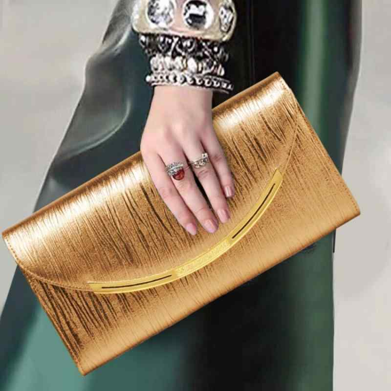 バッグ レディース 女性用 レトロ ヴィンテージ ショルダーバッグ クラッチバッグ 斜め掛け シンプル おしゃれ PUレザー 普段使い 封筒型 フラップ式 ブラック シャンパン