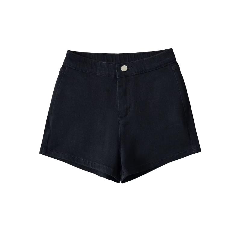 デニムショートパンツ レディース ハイウエスト ストレッチ スキニー セクシーカジュアル アメリカンカジュアル ヒップアップ 美脚 細見え 春夏 普段使い 綿