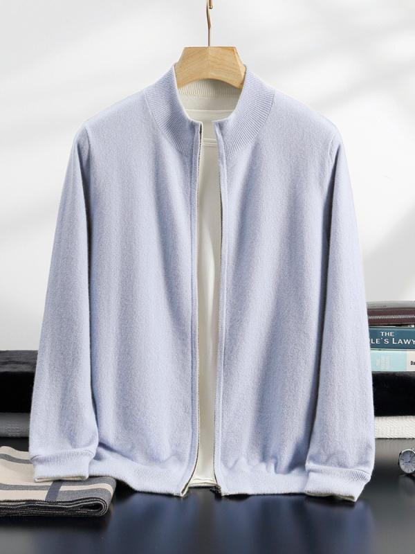 カーディガン メンズ 秋冬 カシミヤ 厚手 ニット セーター 防寒 保温 リバーシブル ゆったり ハイネック 切り替え 長袖 大きいサイズ カジュアル 普段使い|ふんわり暮らし鞄店