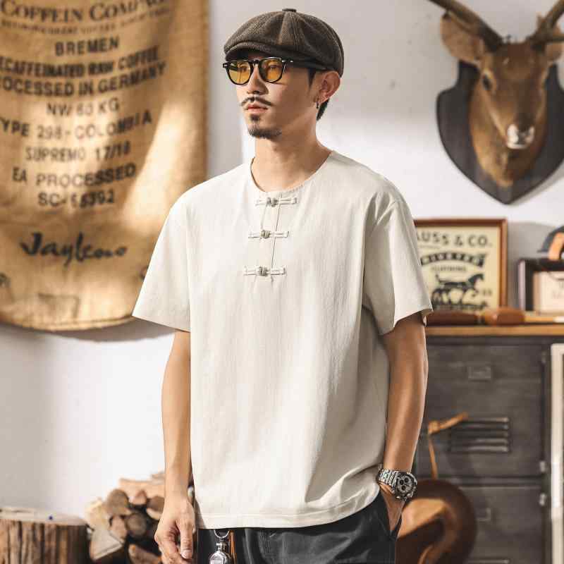Tシャツ メンズ 男性用 中国文化風 レトロ ゆったり ルーズ ビッグシルエット 半袖 丸首 クルーネック 綿 コットン 薄手 涼しい 春夏 普段使い ストリートカジュアル スポーツ ホワイト ブラック ブラウン 4,779円
