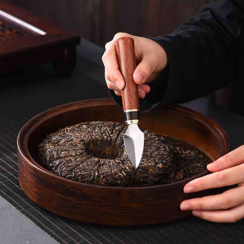 茶道具 プーアル茶 黒茶 用 茶刀 茶針 茶錐 黒檀 花梨木 ステンレス製 高級木材 頑丈 耐久性 茶葉崩し 便利 茶器 アクセサリー