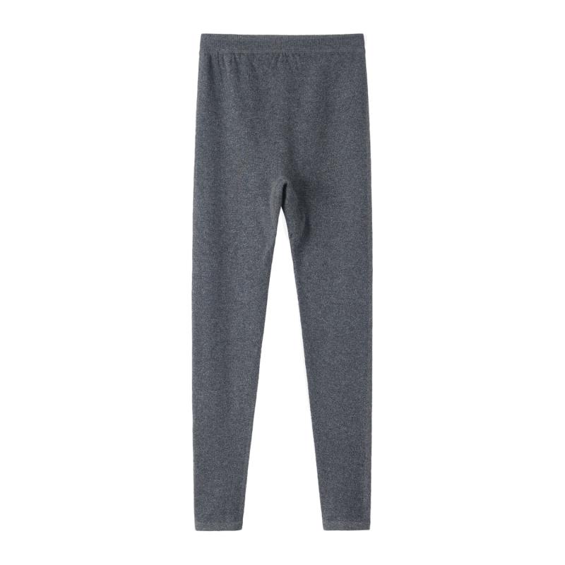 レギンス レディース カシミール スキニーパンツ か細い相応う 保温 伸ばすこと 無縫 ボトムス 普段使い走り お座敷着 お座敷御召しもの 秋冬 黒いこと 暗然たる薄墨色