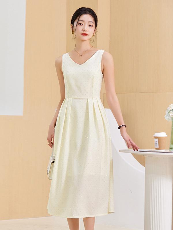 ワンピース レディース ホワイト キャミソール オフショルダー Vネック ロング丈 Aライン 高級感 エレガント 結婚式 二次会 お呼ばれ 入籍 記念日 パーティードレス フォーマル セレモニー