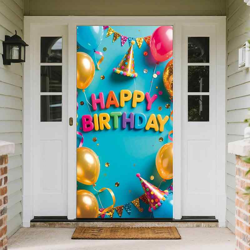 パーティー装飾 インスタ風 誕生日 ケーキ デコレーション ハート アルファベット ドア幕 ポリエステル製 かわいい おしゃれ イベント お祝い タペストリー