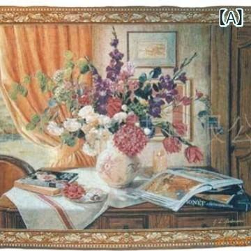 タペストリー 壁掛け ウォールアート 風景画 綿90% コットン 機械織り 長方形 花柄 草木 リーフ ボタニカル カラフル 多色 リビング 寝室 ダイニング 商業施設 インテリア 飾り おしゃれ モダン 北欧風 デザイン アート|ふんわり暮らし鞄店