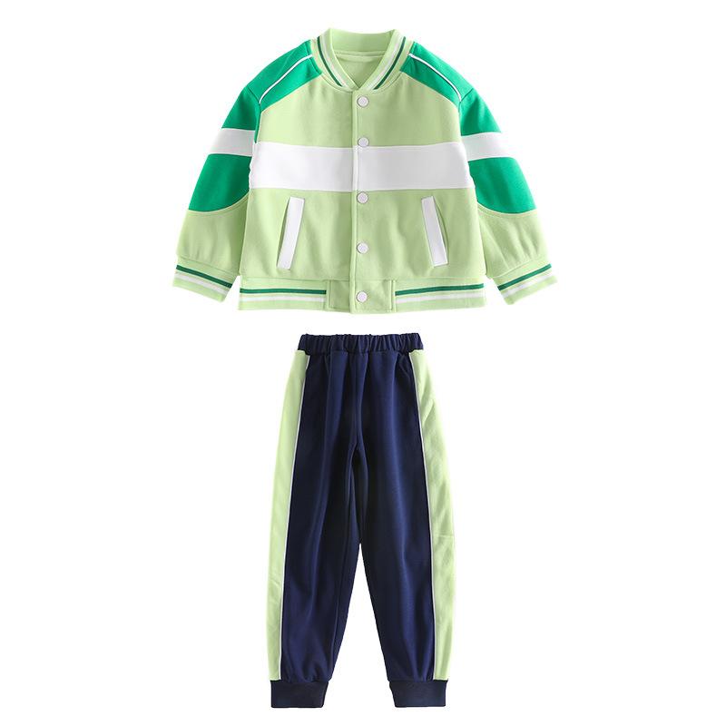 校服 小学生 キッズ 男女兼用 オールシーズン 綿 コットン 3点セット セットアップ 運動服 スポーツウェア 野球服 ベースボールウェア 幼稚園 園服 クラス服 団体服 通学用 体育着