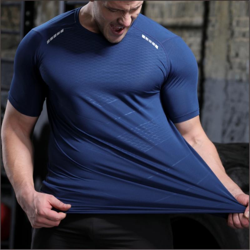 Tシャツ メンズ 男性用 速乾 ストレッチ 吸湿速乾 通気性 スポーツ ランニング フィットネス トレーニング ジムウェア 丸首 クルーネック 半袖 春夏 ポリエステル 4,665円