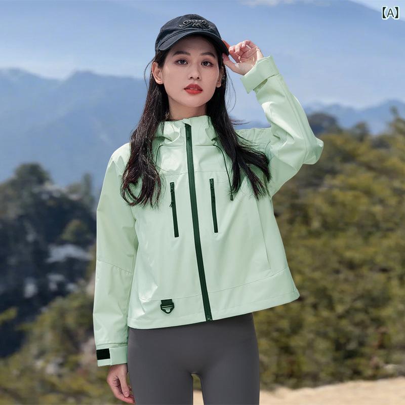 マウンテンパーカー 男女兼用 カップル 春夏 アウトドア 登山 ハイキング 釣り サイクリング スポーツ カジュアル フード付き 防水 防風 撥水 耐摩耗性 ポリエステル 高機能 ワークジャケット
