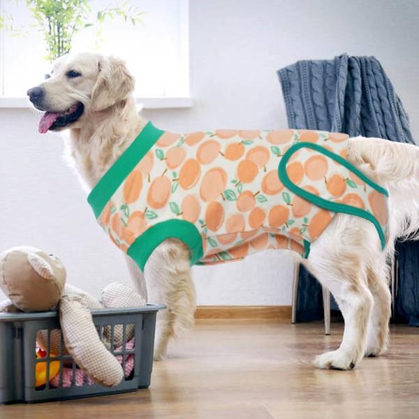 犬用術後服 メス犬用 避妊手術後 回復ウェア 保護服 傷舐め防止 介護 コットン素材 ソフト 通気性 伸縮性 ストレス軽減 エリザベスカラー代替
