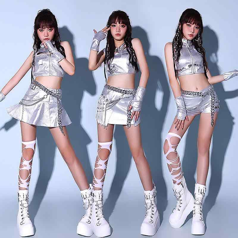 ダンス衣装 レディース ジャズダンス ステージ セット セクシー 甘め クール 韓国風 夏用 伸縮性 ポリエステル フィット 動きやすい トップス ボトムス 人気スタイル