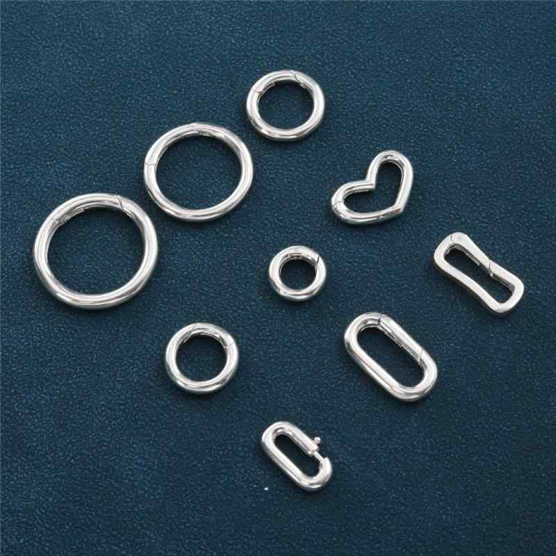 アクセサリー ロブスターホック シルバー バネ式 クラスプ チェーン 接続具 小型 パール光沢 DIY 手芸 ハンドメイド ブレスレット ネックレス ファッション 通勤 おしゃれ｜ふんわり暮らし鞄店