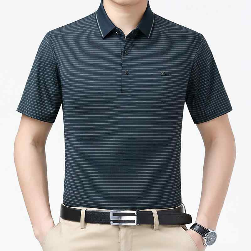 POLOプルオーバー メンズ 人付き合い冷感 冷やりとした 形姿振り合い 伸ばすこと 襟付き添い人 トップス 半袖 心地よい 商行為 シワになりにくい 成人男性服 御父っつぁん 差し上げ物