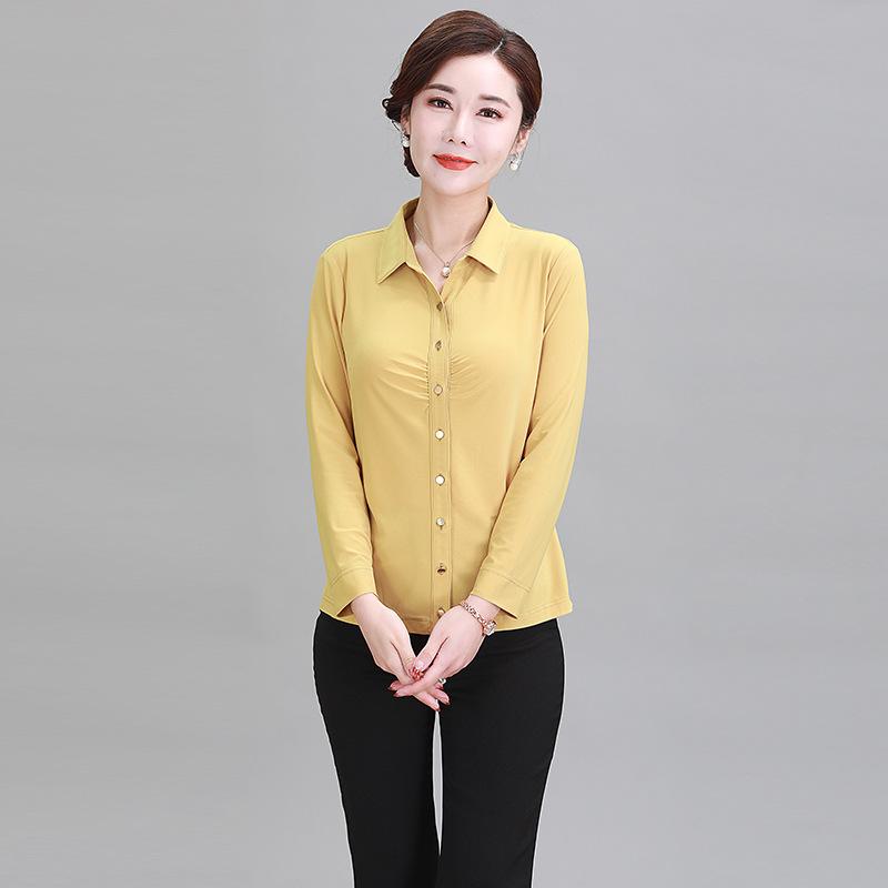 Tシャツ レディース 長袖 カットソー トップス チュニック 秋服 花柄 メッシュ シフォン 切り替え 通勤 旅行 カジュアル 上品 ミセス シニア 母親 ゆったり 体型カバー｜ふんわり暮らし鞄店