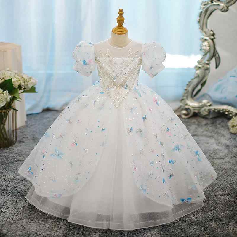 ドレス キッズ 女の子 ジュニア 子供 フォーマル 高級感 チュール レース プリンセスライン ノースリーブ ふんわり 結婚式 発表会 演奏会 パーティー 舞台 お呼ばれ 通年 七五三|ふんわり暮らし鞄店