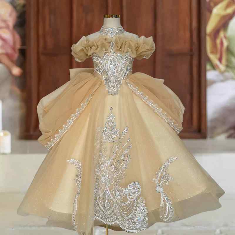 ドレス キッズ 女の子 ジュニア フォーマル オフショルダー 春夏 発表会 演奏会 結婚式 七五三 プリンセス お呼ばれ イベント ステージ 衣装 お姫様 かわいい｜ふんわり暮らし鞄店
