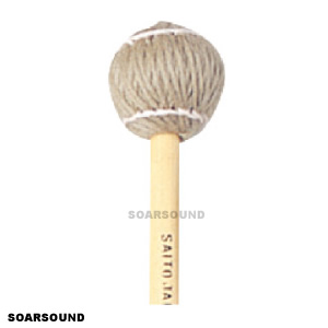 サイトウマレット Saito 毛糸巻ヘッド 110シリーズ 籐柄 37cm No.115 硬度S マリンバ ビブラフォンに　2本組1セット