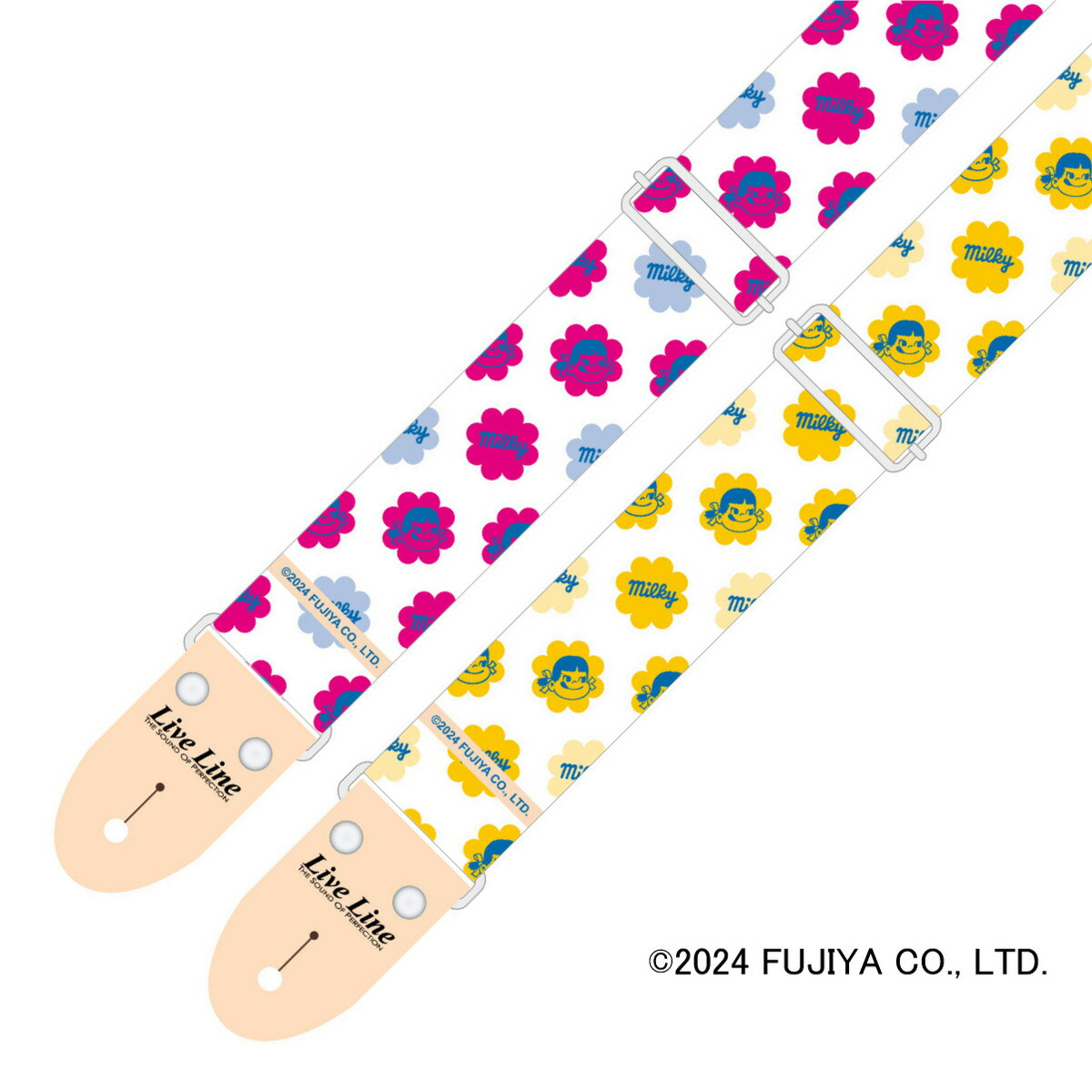 楽天市場】Peko × Live Line ぺこちゃん ギター ストラップ ピンク