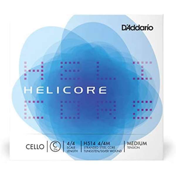 D'Addario ダダリオ チェロ弦 HELICORE ヘリコア C線 Medium Tension H514 4/4M