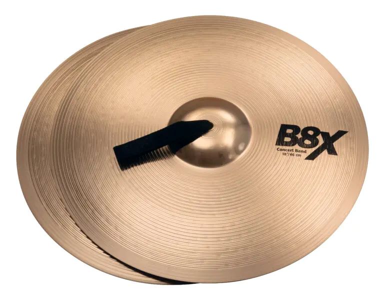 SABIAN セイビアン B8X-18CBN B8X Concert Band ミディアム・ヘヴィ コンサートシンバル ミディアム 18インチ 手革付き 2枚セット