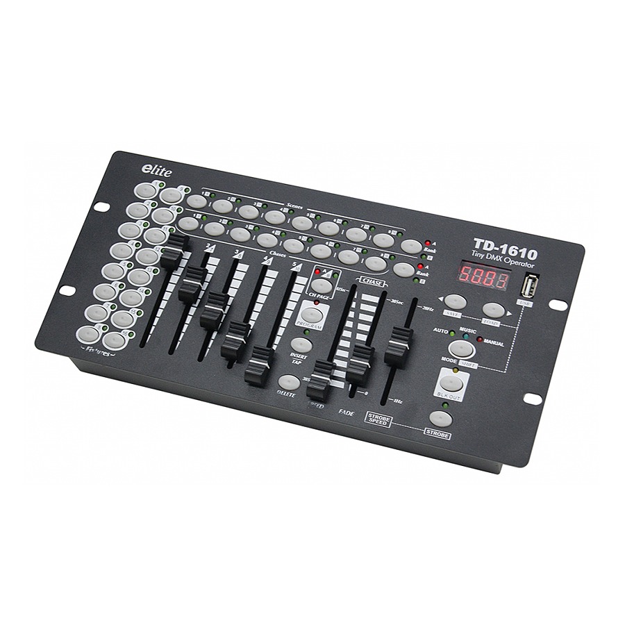 e-lite 最大 160ch コントロール 小型 DMX 照明 コントローラー TD-1610