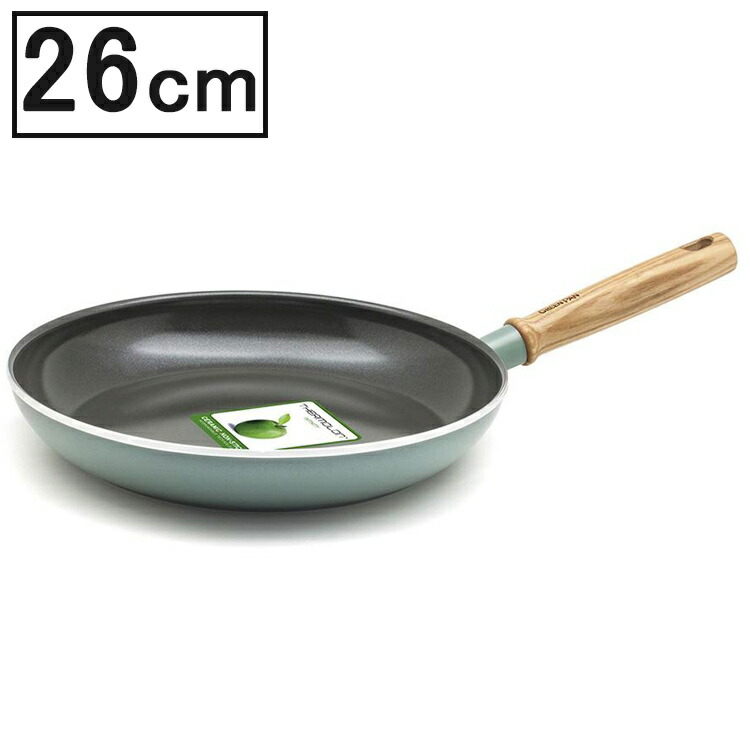 グリーンパン メイフラワー フライパン 26cm 【GREEN PAN IH対応 ＩＨ ガス火 直火 ラジエント ハロゲン セラミック 料理 調理 こびりつきにくい】 YY