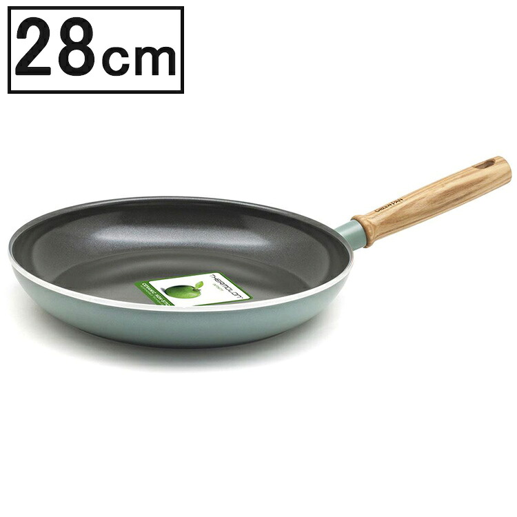 グリーンパン メイフラワー フライパン 28cm 【GREEN PAN IH対応 ＩＨ ガス火 直火 ラジエント ハロゲン セラミック 料理 調理 こびりつきにくい】 YY
