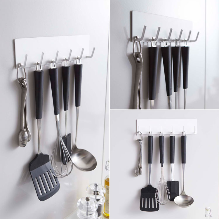 楽天市場 Plate マグネットキッチンツールフック プレート ホワイト 2437 台所 キッチン 調理器具 吊り下げ キッチン収納 山崎実業 Sobani