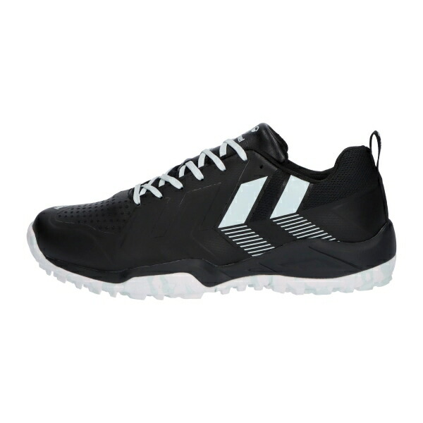 hummel ヒュンメル ハンドボールシューズ グランドフライ5 HAS6019-9067 ブラック&times;ライトブルー アウトシューズ 外用 屋外用｜ソブエスポーツ