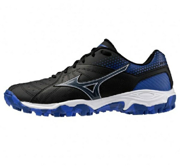 mizuno ミズノ ハンドボールシューズ Wave Gaia3 WIDE ウエーブガイア3 ワイド X1GD235052 ブラック×ブルー 幅広 3E 外用 屋外用 アウトシューズ