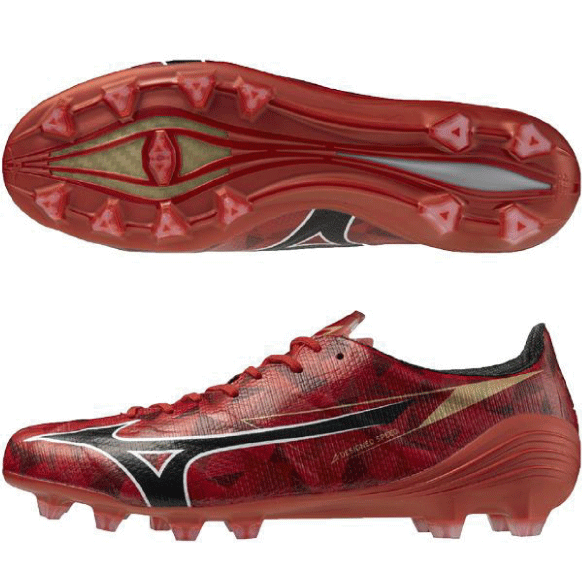 【500円クーポン券ふり出し中】 ミズノ (MIZUNO)  蹴球スパイク ミズノアルファ 2 JAPAN (25ss) ルビー赤いこと×黒いこと p1ga256060 サッカー-メンズシューズ-スポーツ・アウトドア