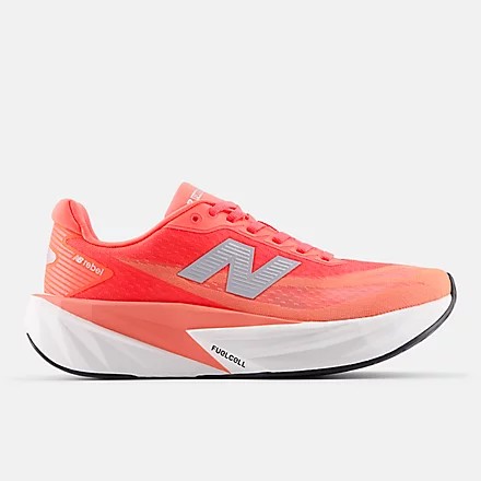 【500円クーポン発行中】 ニューバランス (NB newbalance) ランニングシューズ FuelCell Rebel v5 フューエルセル レディース (25aw) レッド×ホワイト×シルバー ウィズB WFCXL5AB WFCXL5A-B【SS2603】