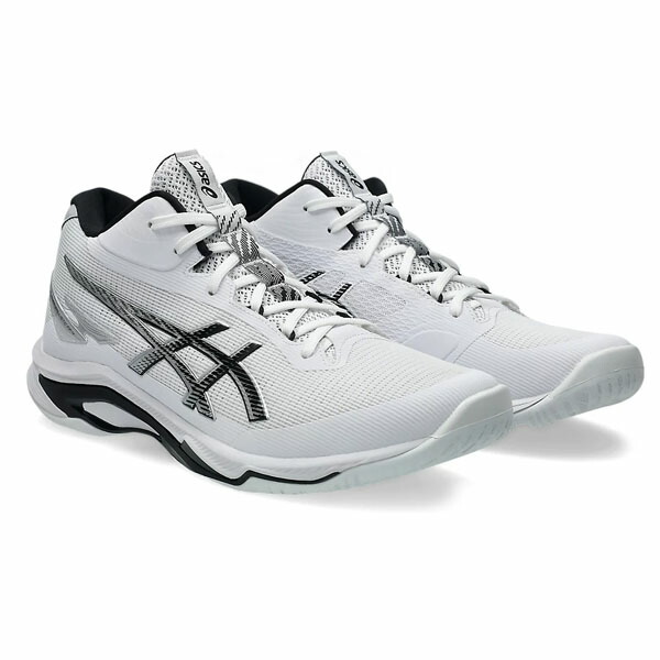 アシックス (asics) バレーボールシューズ NETBURNER BALLISTIC FF MT 4 ネットバーナー (25aw) ホワイト&times;ブラック 1053A071-100｜ソブエスポーツ