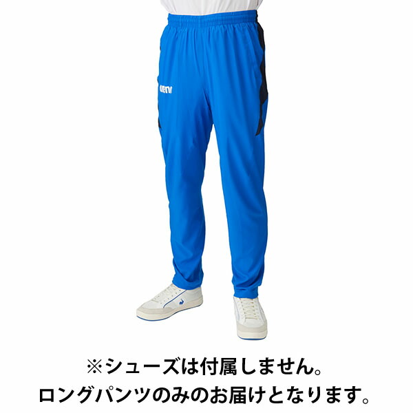 【取り寄せ】アリーナ (arena) 水泳 スイムウエア チームウェア ロングパンツ フィットシルエット テーパード (25aw) ブルーxホワイト S-XO ASS4LPU002-BUWT