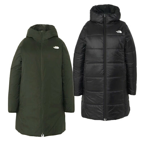ザ・ノース・フェイス (The North Face) アウトドア御召しもの アウター ロング厚地の外套 リバーシブルエニータイムインサレーテッドロングフーディ レディース 黒いこと  M NYW82380-K【SS2603】