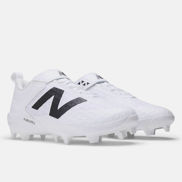 ニューバランス (newbalance) 野球 ベースボール スパイク FuelCell 4040 v8 Molded ヒューエルセル (25aw) ホワイト×ブラック 26.0-28.5cm PL4040W8 2E|ソブエスポーツ