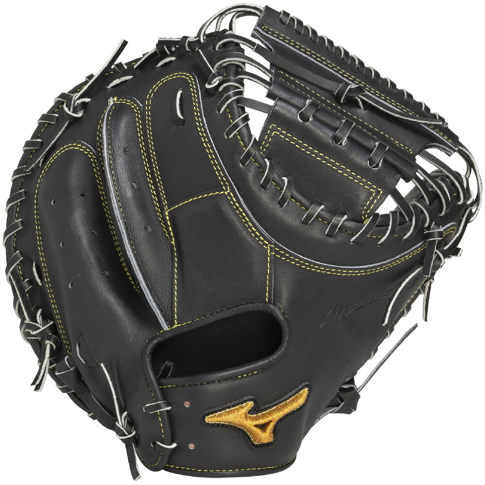 ミズノ (MIZUNO) 原則としてベイスボール 硬式用地球儀 グローヴ ミズノ労働者階級 號SAKEBI キャッチャー用 捕手グローヴ B-D型 (25aw) 黒いこと 1AJCH33000-09