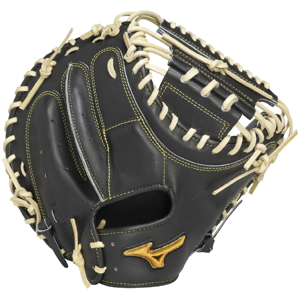 ミズノ (MIZUNO) 原則としてベイスボール 硬式用地球儀 グローヴ ミズノ労働者階級 號SAKEBI Harder キャッチャー用 捕手グローヴ B-D型 (25aw) 黒いこと×金髪 1AJCH33200-0980