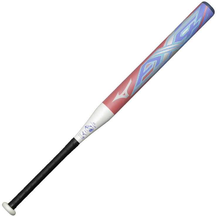 ミズノ (MIZUNO) 一般ソフトボール バット AX4 1号 2号 ゴムボール用 FRP製バット (25aw) コーラル&times;ホワイト 80cm/600g ミドルバランス 1CJFS62980-6401｜ソブエスポーツ