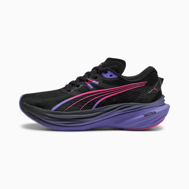 プーマ (PUMA) ランニングシューズ スニーカー マラソン ディヴィエイト ニトロ 3 DIGITOKYO レディース (25aw) ブラック×ピンク×パープル 31236801 312368-01【SS2603】