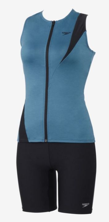 スピード (Speedo) 水泳 フィットネス用水着 ディアゴナジッププロセパレーツ レディース (25aw) サンライズブルー M SFW32410-SB 返品交換不可